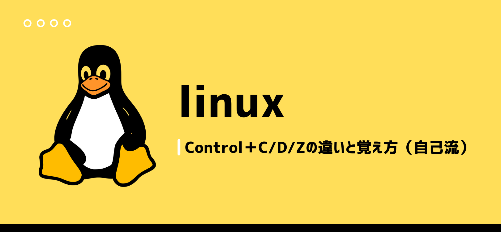 【LinuC学習記録】Control+C/D/Zの違いと覚え方(自己流)