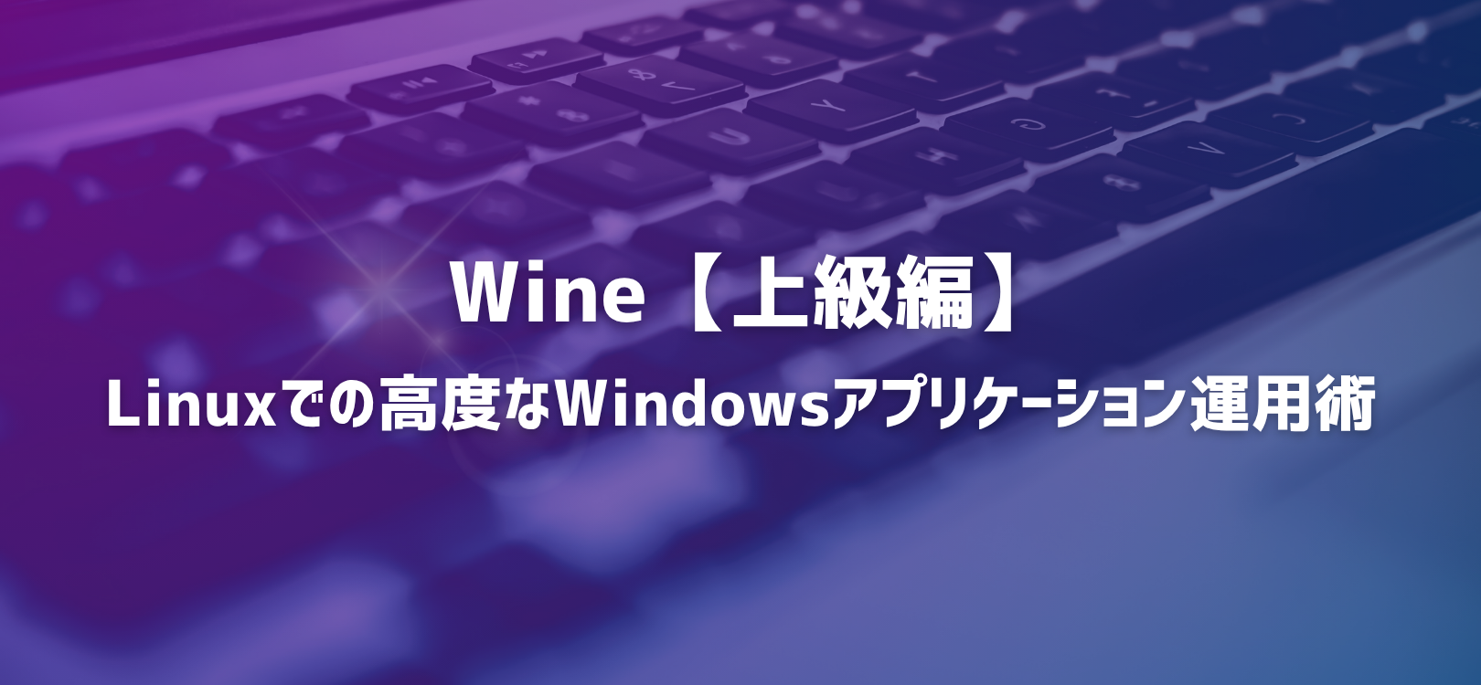 Wine上級編:Linuxでの高度なWindowsアプリケーション運用術