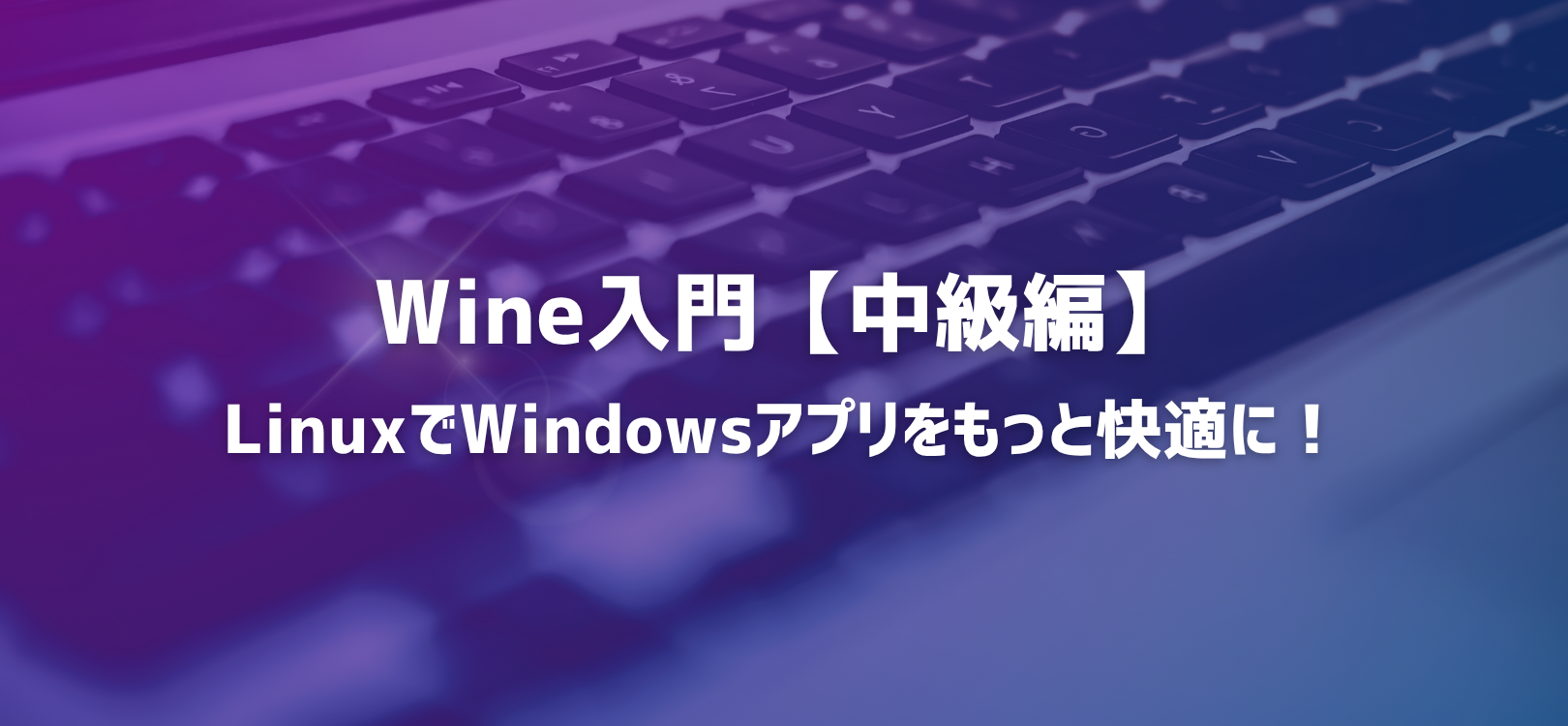 Wine入門【中級編】:LinuxでWindowsアプリをもっと快適に!
