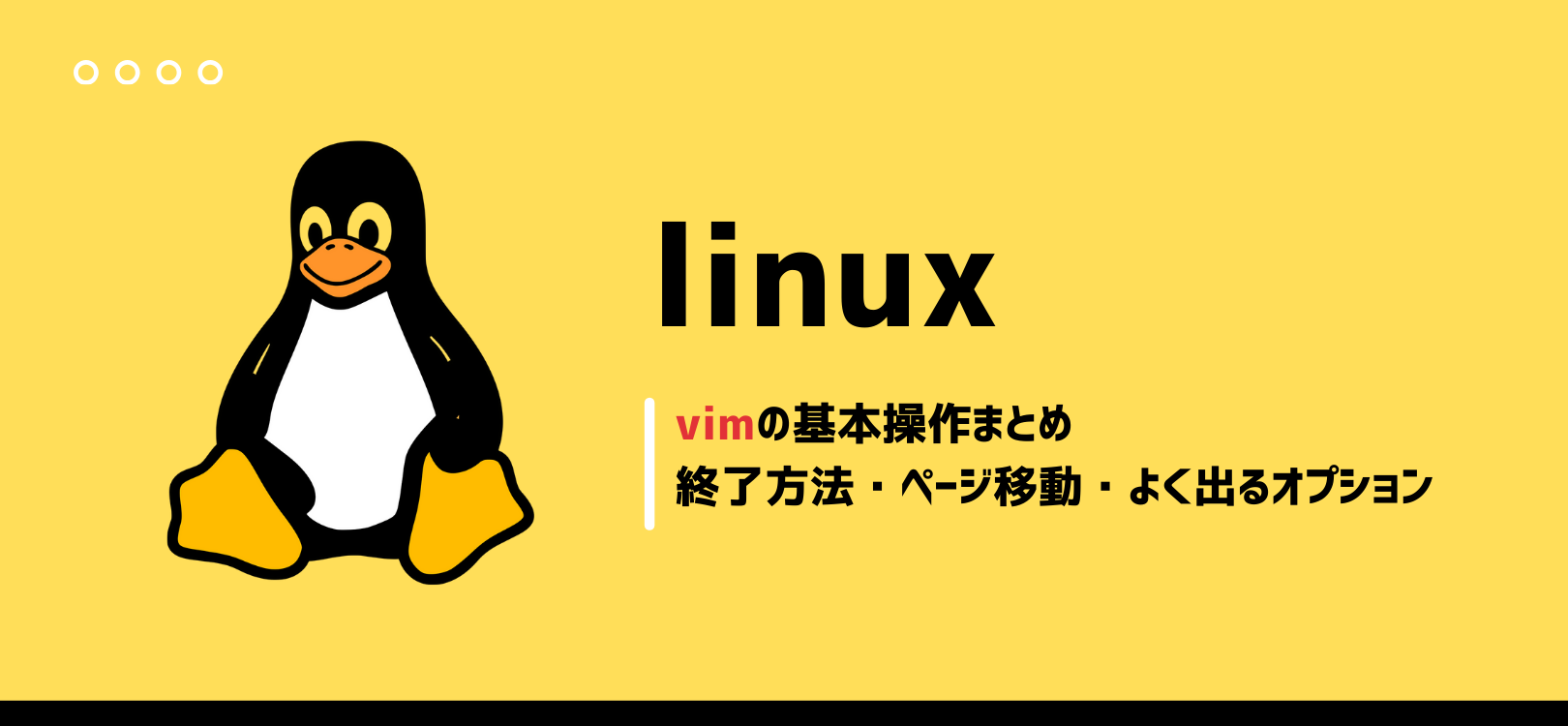【LinuC101対策】vimの基本操作まとめ｜終了方法・ページ移動・よく出るオプション